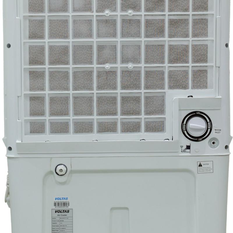 Voltas Velocity 110, with Swing Control and Dust Filters (110 Litre Capacity, Water Level Indicator, Honey Comb Cooling Media, White)