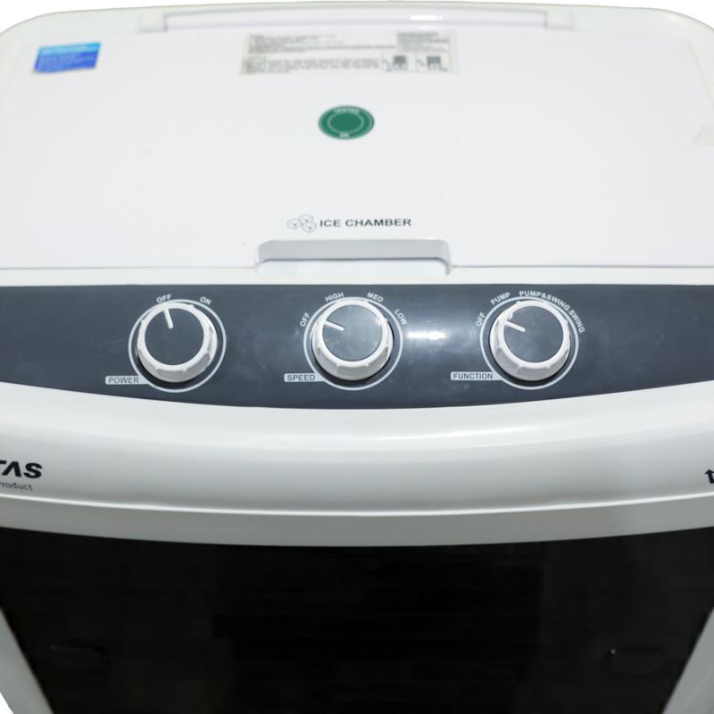 Voltas Velocity 110, with Swing Control and Dust Filters (110 Litre Capacity, Water Level Indicator, Honey Comb Cooling Media, White)