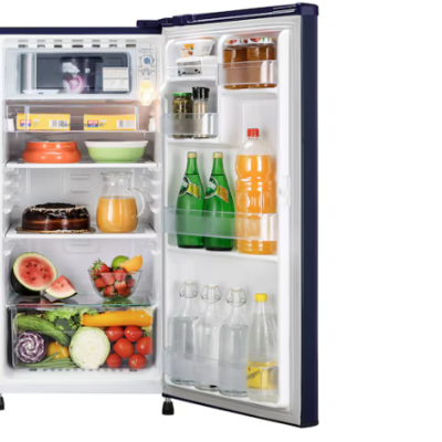 LG 180L, 1 Star, Blue Jasmine, Direct Cool Single Door Refrigerator GL-B181OBJB