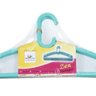 KAAMDHENU Plastic Clothes Hanger (Multicolor) -Set of 6 Pieces