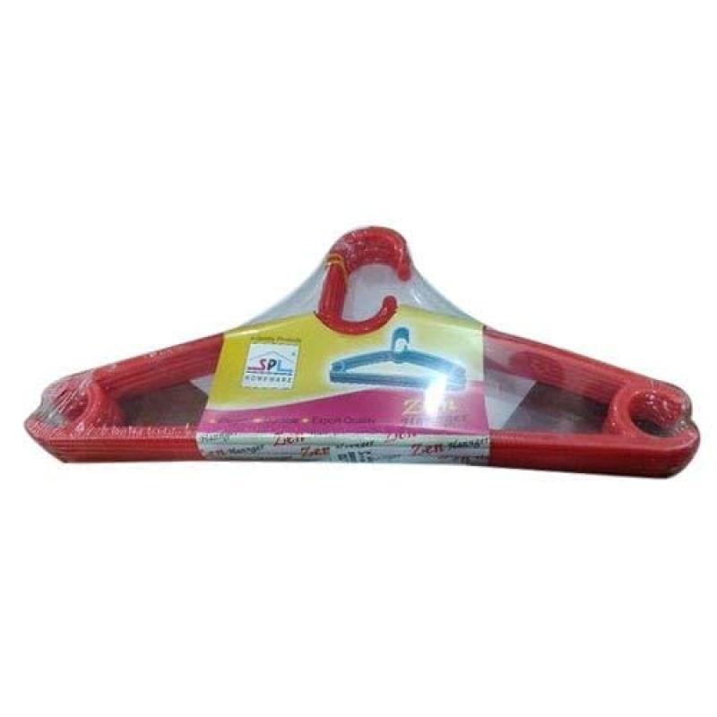 KAAMDHENU Plastic Clothes Hanger (Multicolor) -Set of 12 Pieces