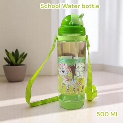 Raja 500 ml Water Bottle for Kids (Set of 1, Green)