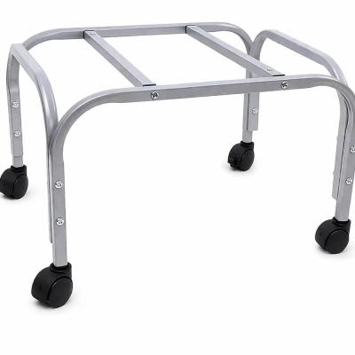 Cooler Stand with Wheels Heavy Duty Metal Cooler Trolley | 100kg Load Capacity | 360° Rotating Wheels | Rust-Resistant White Finish | Movable Air Cooler Stand for Home & Outdoor | (White)