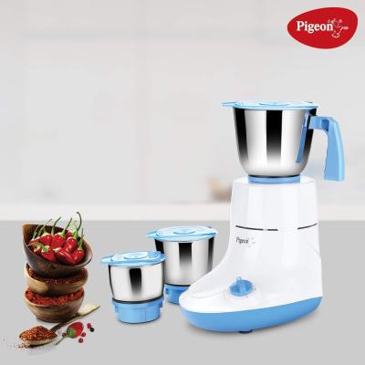 Pigeon by Stovekraft Glory 550 Watt Mixer Grinder with 3 Stainless Steel Jars for Grinding, 5 YEAR WARRANTY