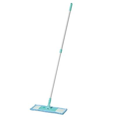 Spotzero By Milton Multi-Purpose Microfiber Flat Mop for Dry & Wet Cleaning, 360 Degree Rotating Head and Telescopic Handle, Suitable for Floor, Glass, Ceiling and Walls (Aqua Green)