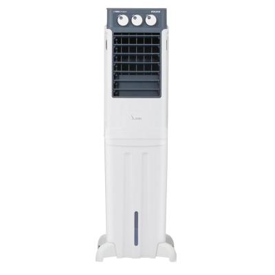 VOLTAS Slimm 35 Litres Tower Air Cooler with Ice Chamber (Auto Swing, White & Grey)