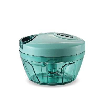 Pigeon by Stoverkraft Handy Mini Plastic Chopper with 3 Blades, Green