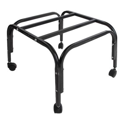 Heavy Duty Metal Cooler Stand with 360° Rotating Wheels | Up to 120 KG Load Capacity | Rust-Resistant Base | Suitable for Room & Desert Coolers (Black) (Black)