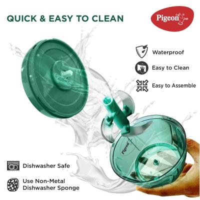 Pigeon by Stoverkraft Handy Mini Plastic Chopper with 3 Blades, Green