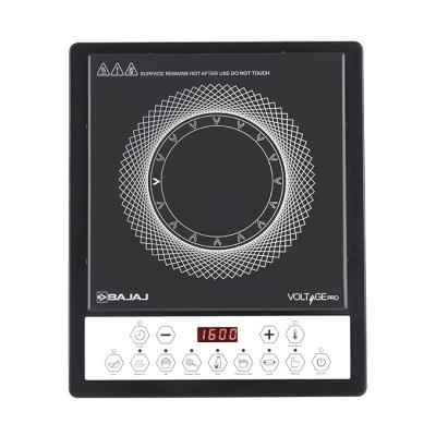 Bajaj ICX 160TS Neo Induction Stove | 1600 Watts | 9 Pre-Set Menus | Digital Display | Keep Warm Function | Variable Time, Power & Temperature Selection | 1 Yr Warranty 【Black】