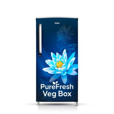 Haier 175 L, 2 Star, Direct-Cool Single Door Refrigerator (HRD- 1962, Marine Lotus)