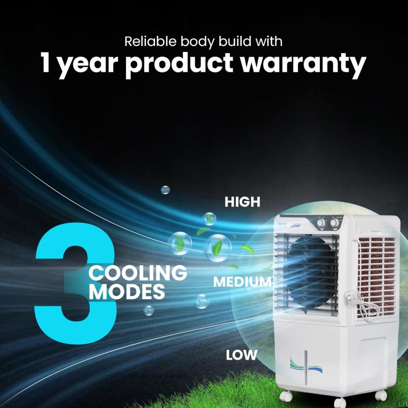 Voltas Joy 40 Room Air Cooler for Home, with Swing Control (40 Litre Tank Capacity, Water Level Indicator, Honeycomb Cooling Media, White)
