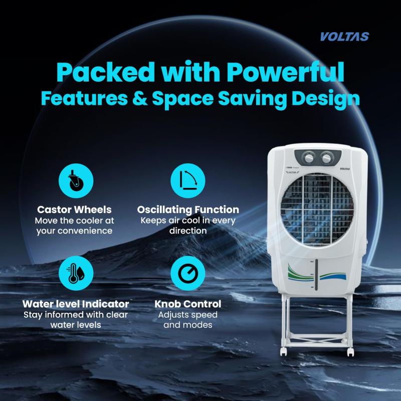 Voltas Victor 47 Air Cooler - 47L, White