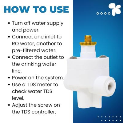 AQUAKNOT Manual TDS Adjuster/Controller for RO Water Purifier