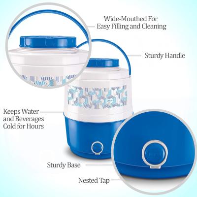 Milton New Kool Musafir 10000 PU Insulated Water Jug, 10 litres, Blue