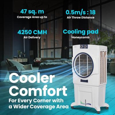 Voltas Magic air 85, with Swing Control (85 Litre Capacity, Water Level Indicator, Glass Plastic Fan, Honeycomb Cooling Media, White)