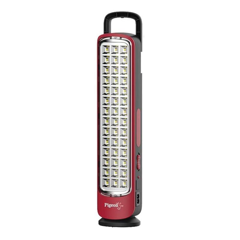 Pigeon Capella LED Rechargeable Emergency Lamp with 3200 mAH Battery and 8 Hours Backup (Red)