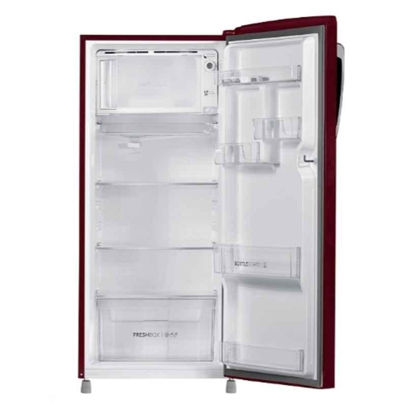 Haier 205 L 3 Star Single Door Refrigerator, Red Rose Finish (HRD-2263CRR-N)