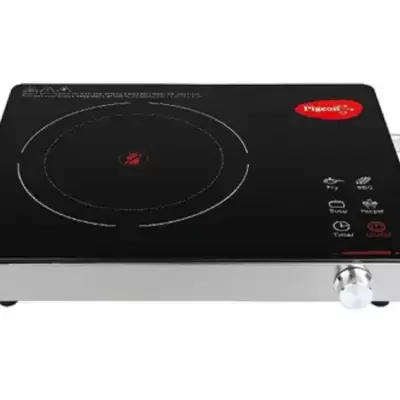 PIGEON BY STOVE KRAFT 2200 W Radiant Cooktop Jog Dial, Touch Panel  (Black, RADIANT)
