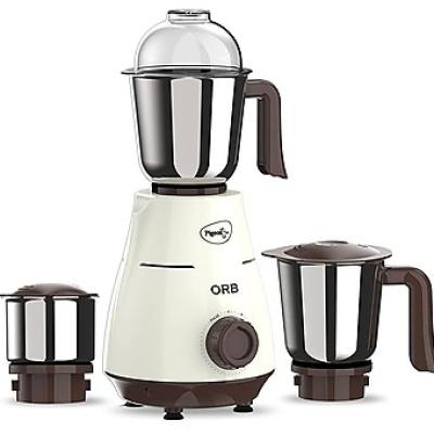 Pigeon by Stovekraft ORB Mixer Grinder 750 Watts Motor Warranty of 5 Years on Motor Over load Protection Wet & Dry Grinding White