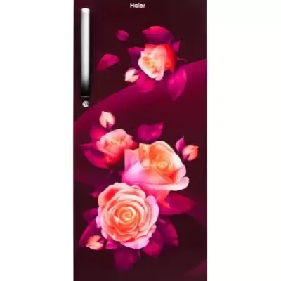 Haier 205 L 3 Star Single Door Refrigerator, Red Rose Finish (HRD-2263CRR-N)