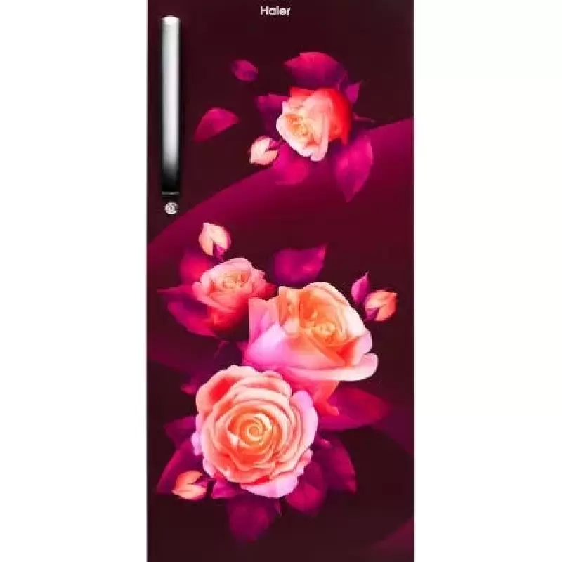 Haier 205 L 3 Star Single Door Refrigerator, Red Rose Finish (HRD-2263CRR-N)