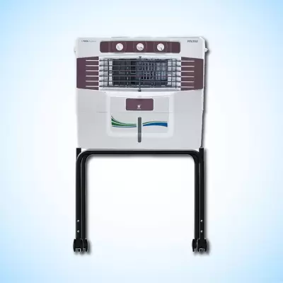 VOLTAS Wind Eco 52 Litres Window Air Cooler (With Trolley, 4810369, White)