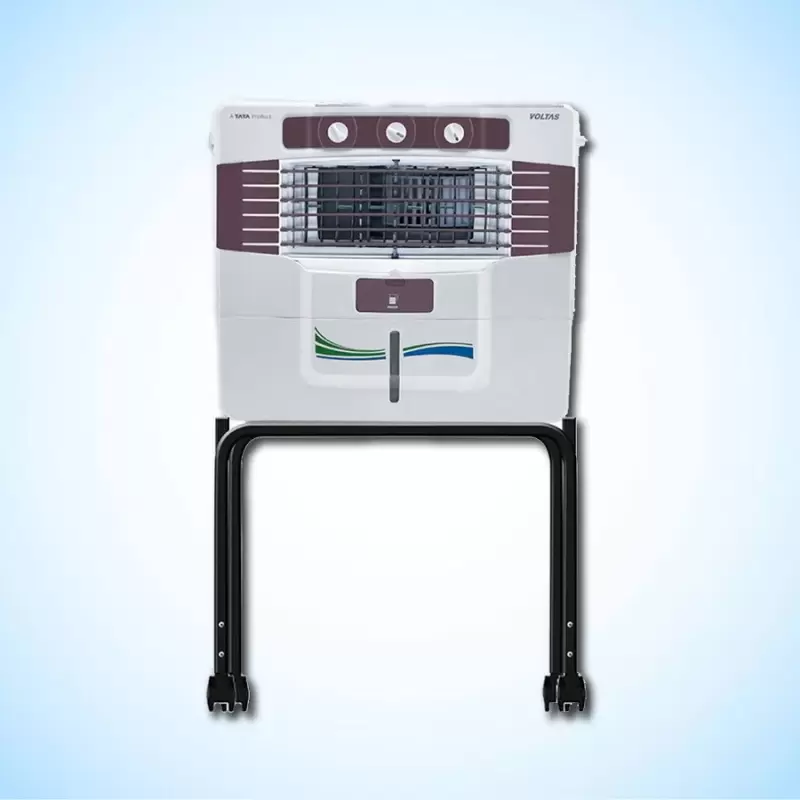 VOLTAS Wind Eco 52 Litres Window Air Cooler (With Trolley, 4810369, White)